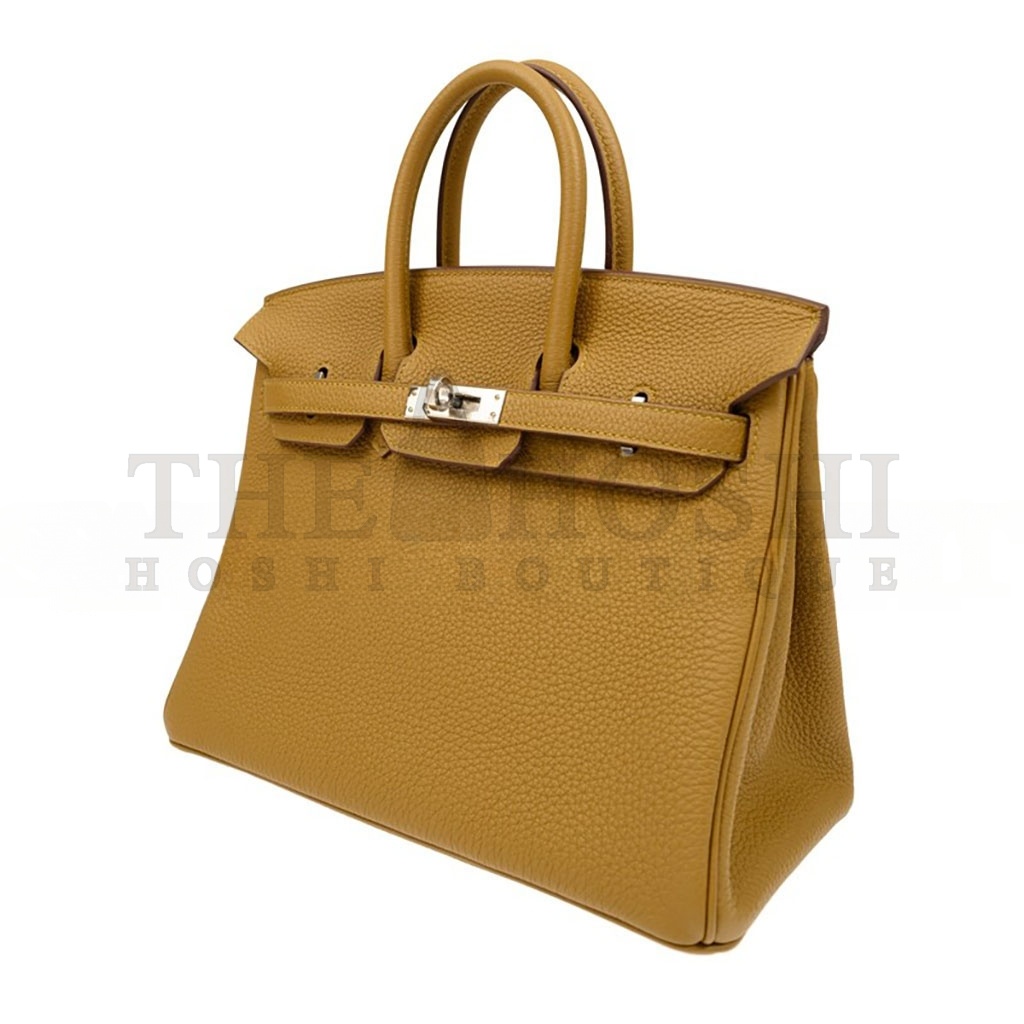 H**me5 BIRKIN 25 TOGO LEATHER MILK TEA COLOR GOLD BUCKLE HANDBAG BK25AKTGSS (25*20*13cm) Master Quality